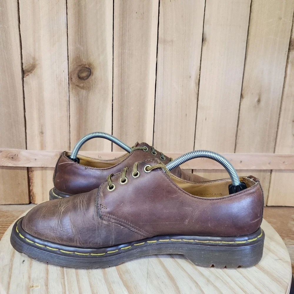 Vintage Dr. Martens 1561 Oxford Shoes Mens 10 US 9 UK Brown Leather England Made